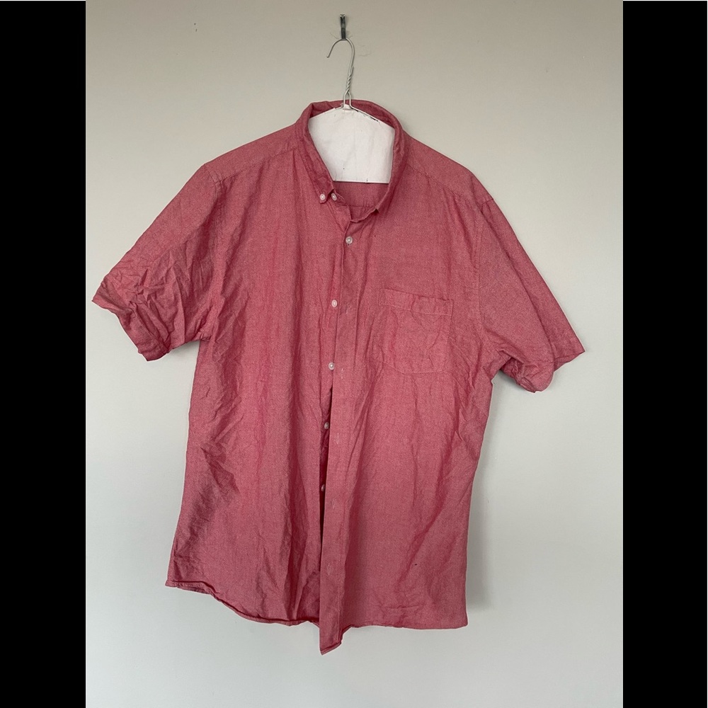 Primark short sleeve dress shirt. Mens XL from UK. Salmon